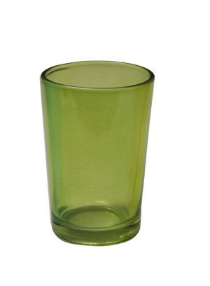 סט כוסות GL2430 חלק שישיה (קוטר 6 גובה 9 )ירוק