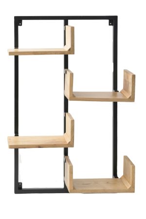 מדף קיר מחולק רביעיה (גובה 90 רוחב 60)