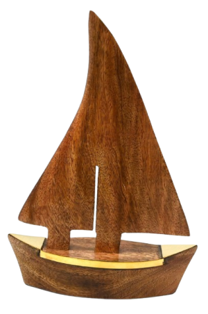 אוניה עץ נאוטיקה קטנה 18X6X2