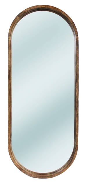 מראה מסגרת עץ קפסולה 150/60